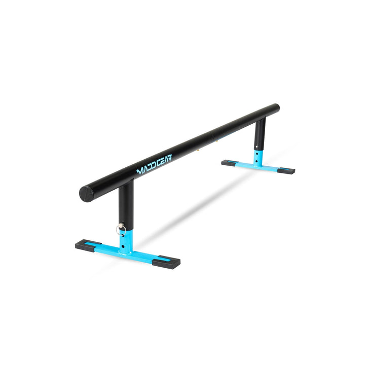 Madd Gear Grindrail 55" für Stunt Scooter, Skateboard (schwarz-blau) | Höhenverstellbare Grindschien