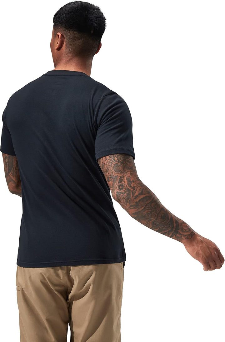 Organic T-Shirt mit klassischem Logo auf Vorder- und Rückseite M Schwarz, M Schwarz
