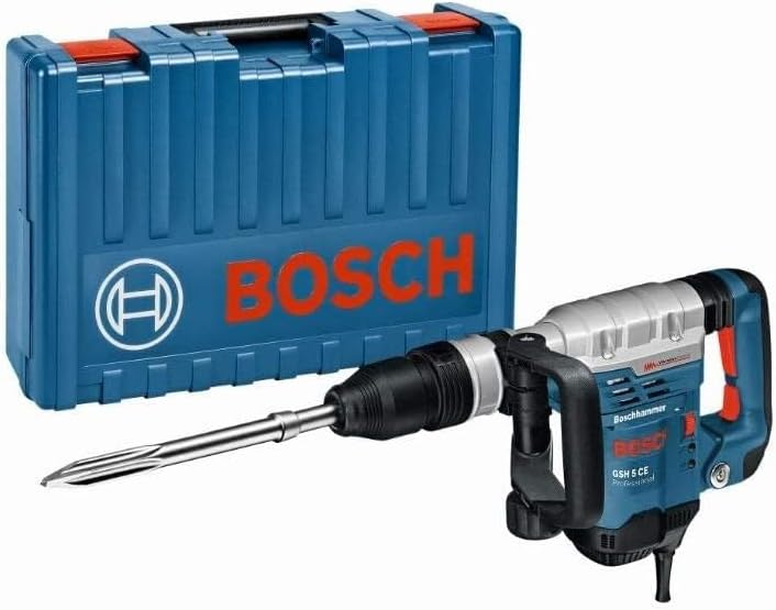 Bosch Professional Schlaghammer GSH 5 (SDS max., Schlagenergie 7,5 J, Leistung 1.100 Watt, inkl. Spi