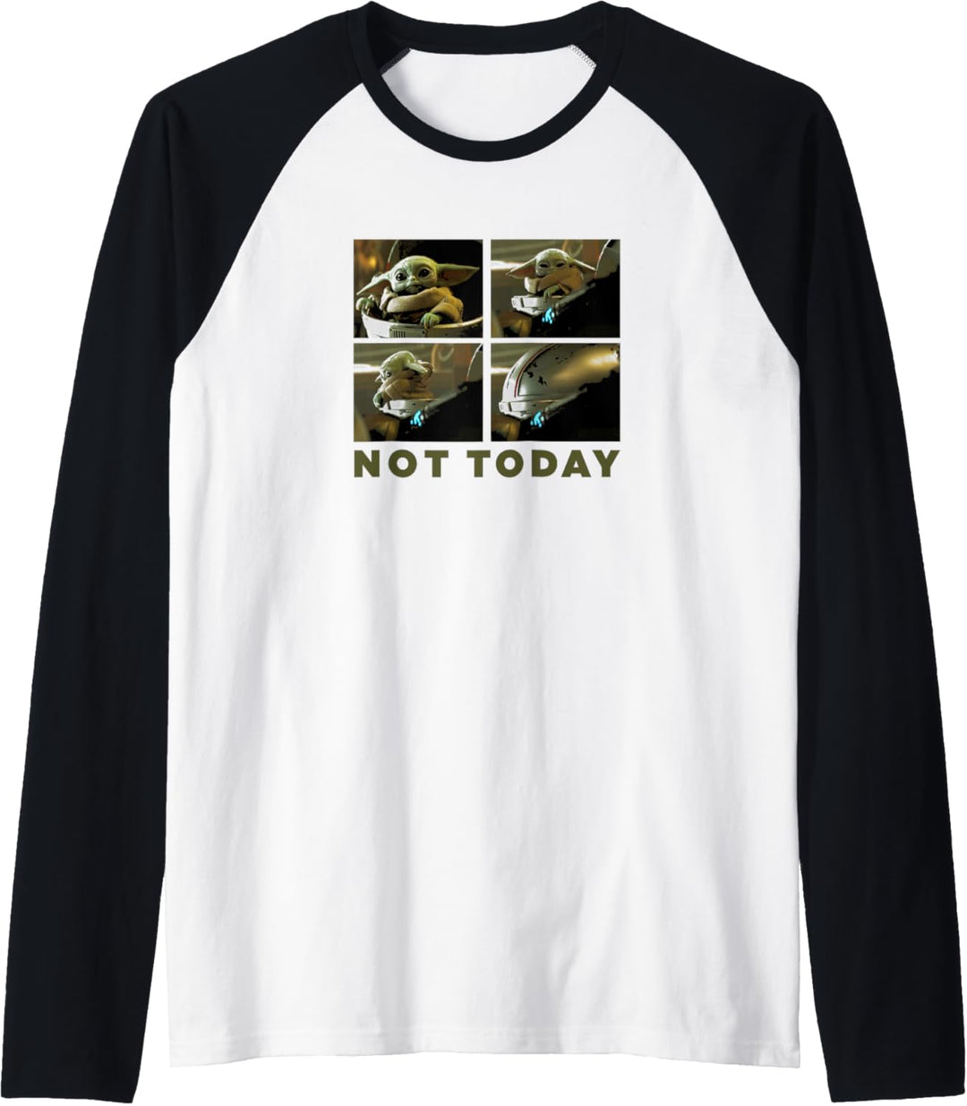 Star Wars: The Mandalorian The Child Not Today Panels Raglan