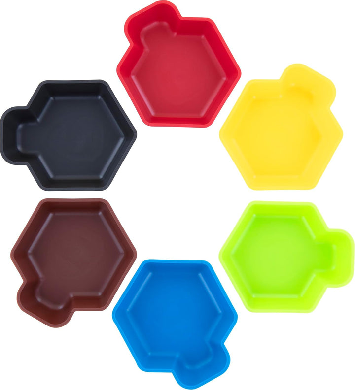Feldherr Shell Core Box - 6 farbige Schälchen im praktischen Karton für Token, Marker, Meeple, Spiel