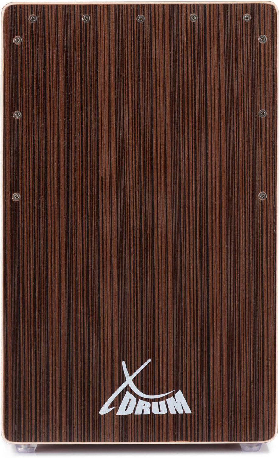 XDrum Cajon El Bajo Bass Port Cocoa Brown/Ebony - Integrierter Bass Port für druckvollen Sound - Tro