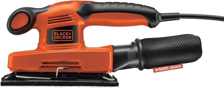 Black+Decker Schwingschleifer, Schleifmaschine (hoher Kreisdurchmesser, für grosse Flächen, ergonomi