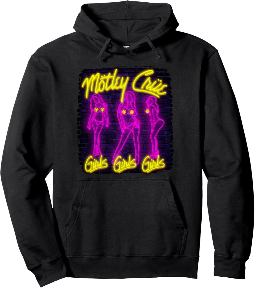 Mötley Crüe – Sweet to Eat Neon Girls Girls Girls Pullover Hoodie