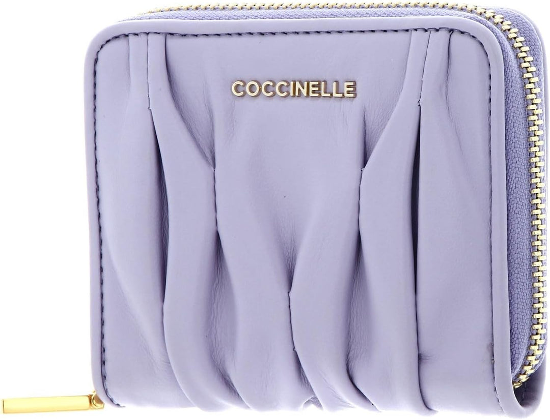 Coccinelle Metallic Goodie Wallet Smooth Calf Leather Soft Lavender