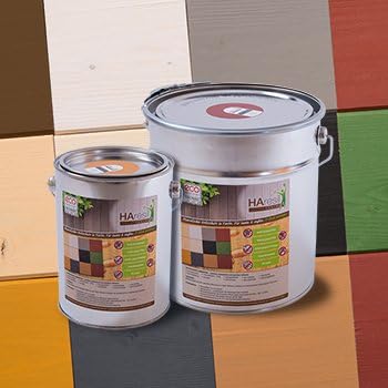 Bio Holzschutz farbig Nussbraun Holzschutzlasur HAresil Color 2kg Eimer Wetterschutzfarbe Dauerschut