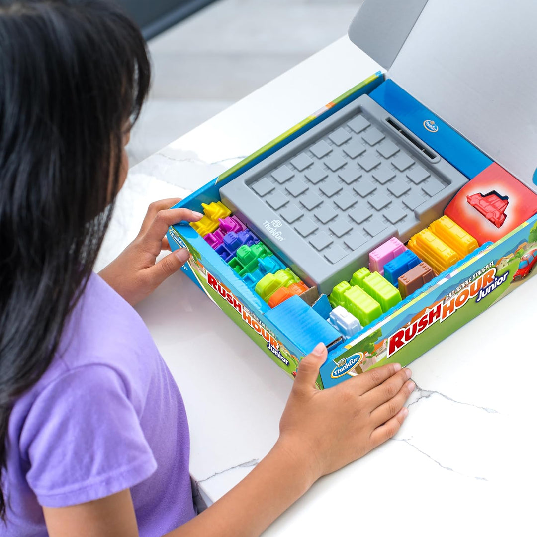 ThinkFun 76603 - Rush Hour Junior - Das bekannte Logikspiel für Kinder ab 5 Jahren. Das Stauspiel fü