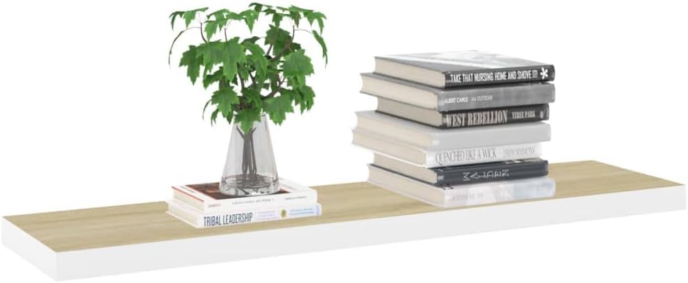 FIRBNUS Schweberegal 90x23,5x3,8 cm Floating Wall Shelf Hängeregal Regale Wandregale Regalboden Rega