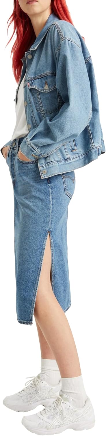 Levi's Damen Side Slit Skirt Rock, Artist Divided