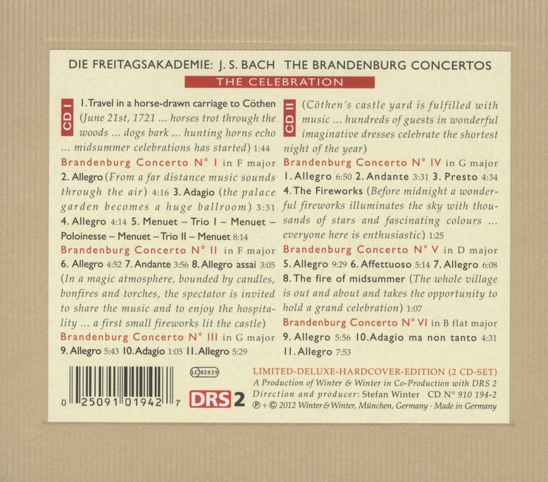 The Brandenburg Concertos-the Celebration, Audio-CD
