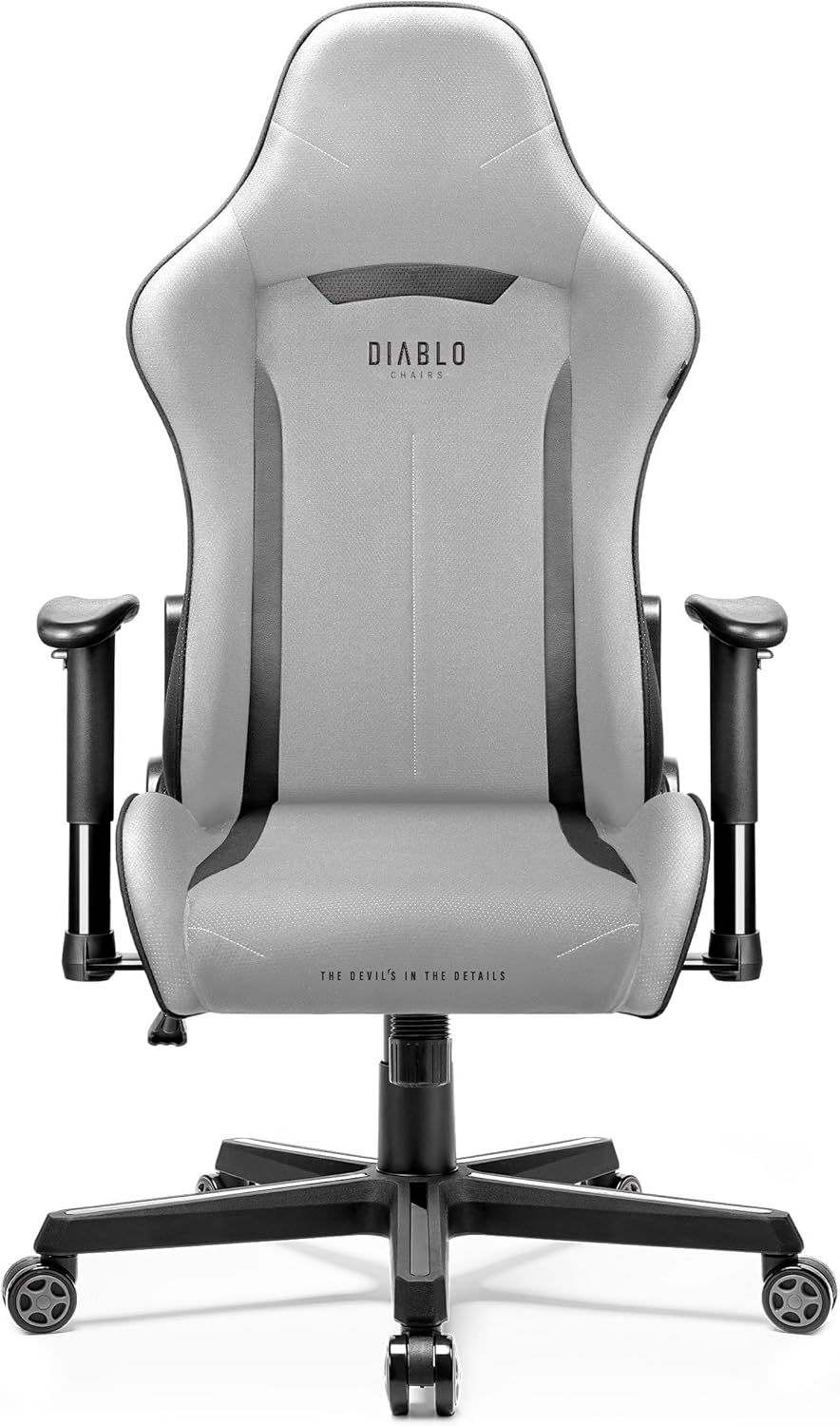 Diablo Gamer Stuhl X-Starter | Gaming Stuhl Ergonomisch mit Stoffbezug, Verstellbare Armlehnen, Kipp