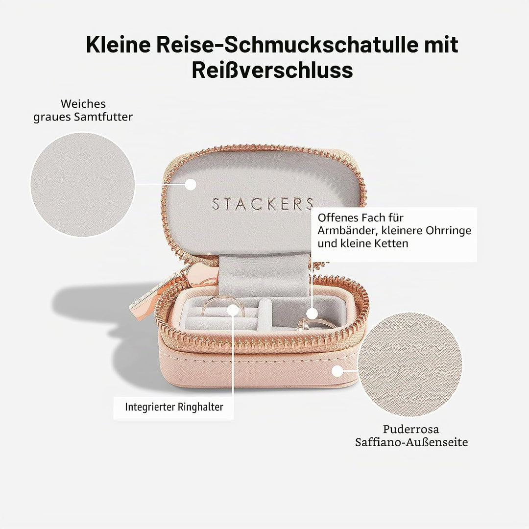 Stackers Blush Gross & Petite Reise Schmuckschatulle, Blush