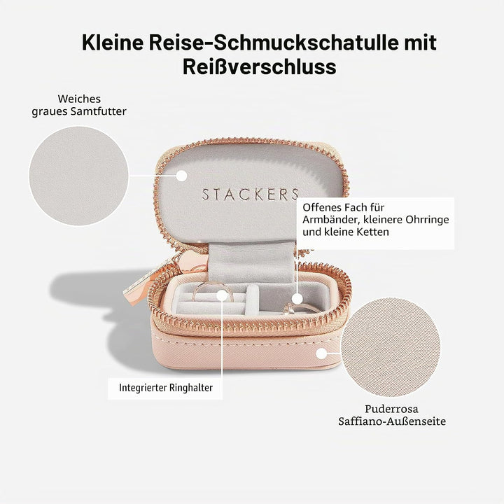 Stackers Blush Gross & Petite Reise Schmuckschatulle, Blush