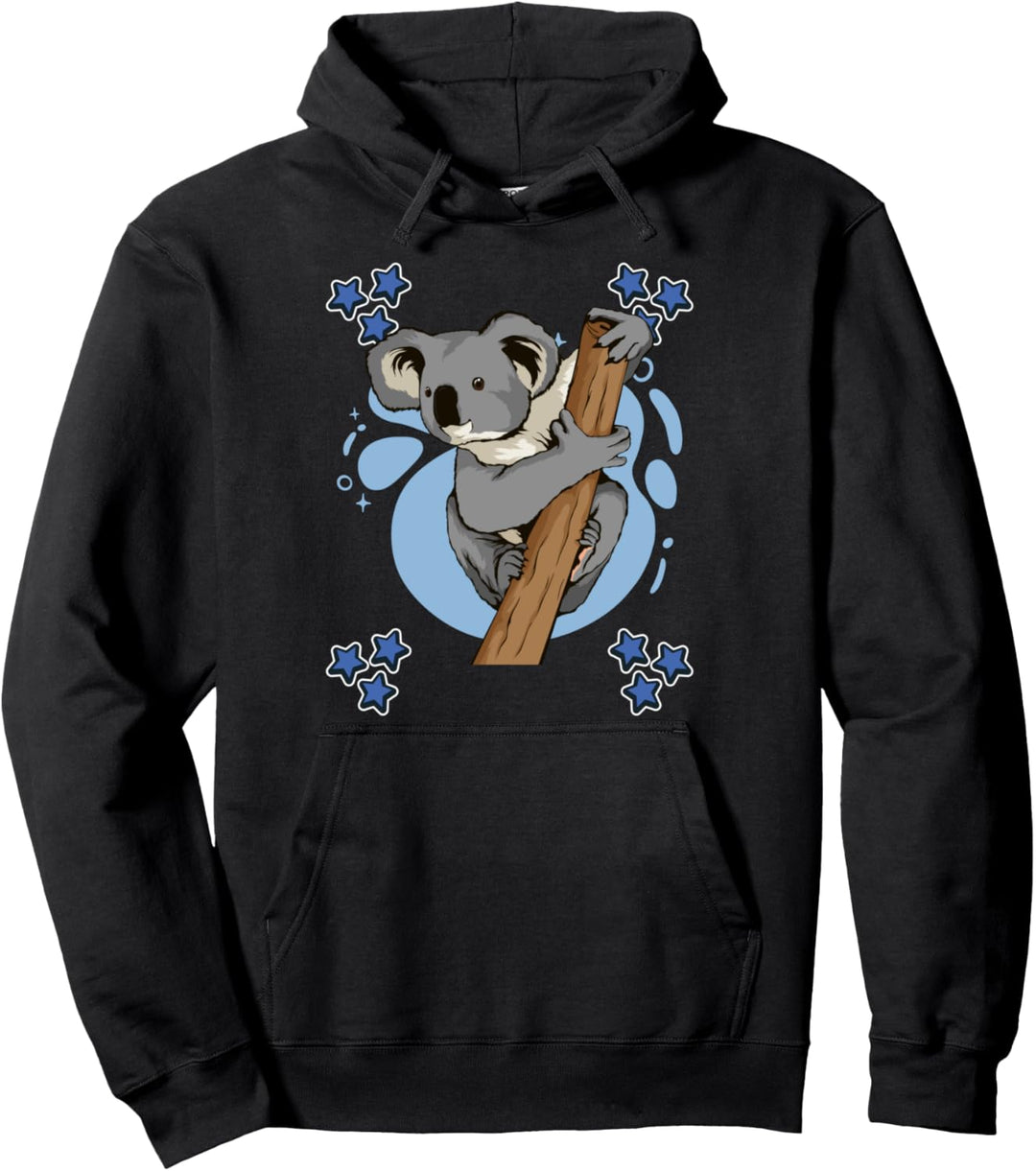 Blue Design Koala Koala Pullover Hoodie