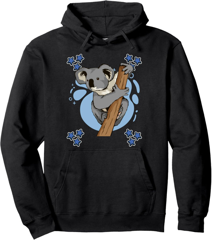 Blue Design Koala Koala Pullover Hoodie
