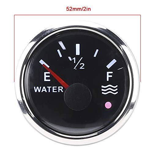 Wasserstandsanzeige, 52 mm/2 Zoll Wasserstandsanzeige 9-30 V DC Smart Alarm für Marineboot RV 0-190