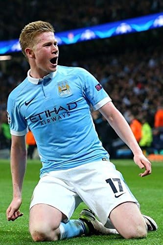 Unterzeichnet Kevin De Bruyne Manchester City Autogrammkarte Foto Bilderrahmen PRINT A4