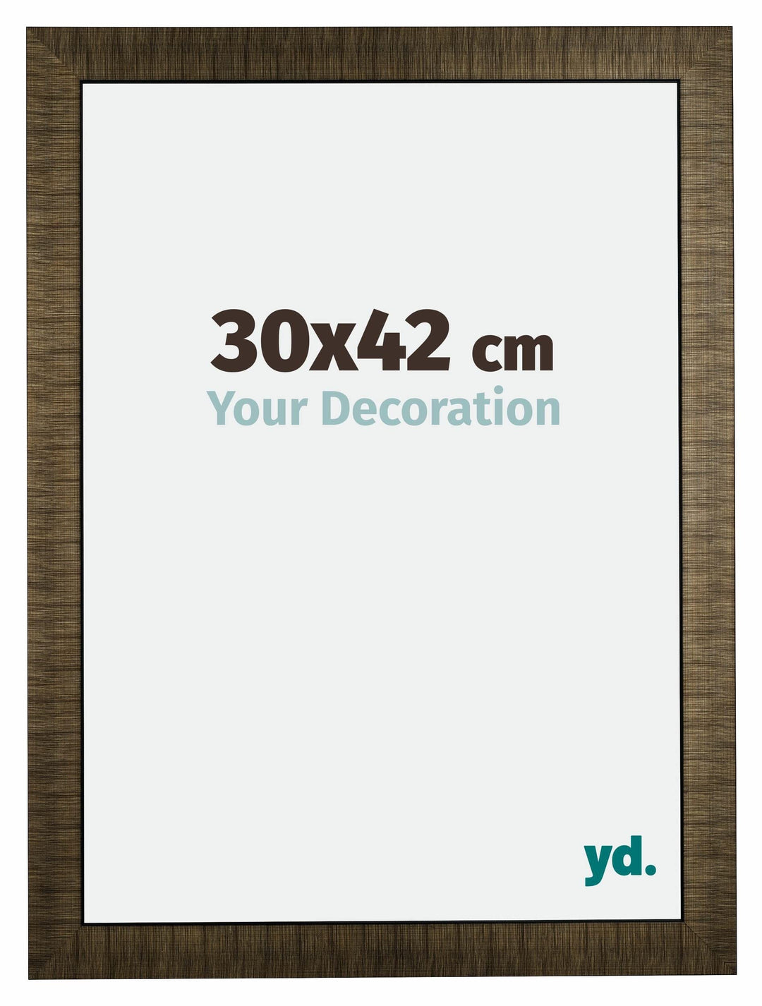 yd. Your Decoration - Bilderrahmen 30x42 cm - Bilderrahmen aus Holz mit Acrylglas - Antireflex - Aus