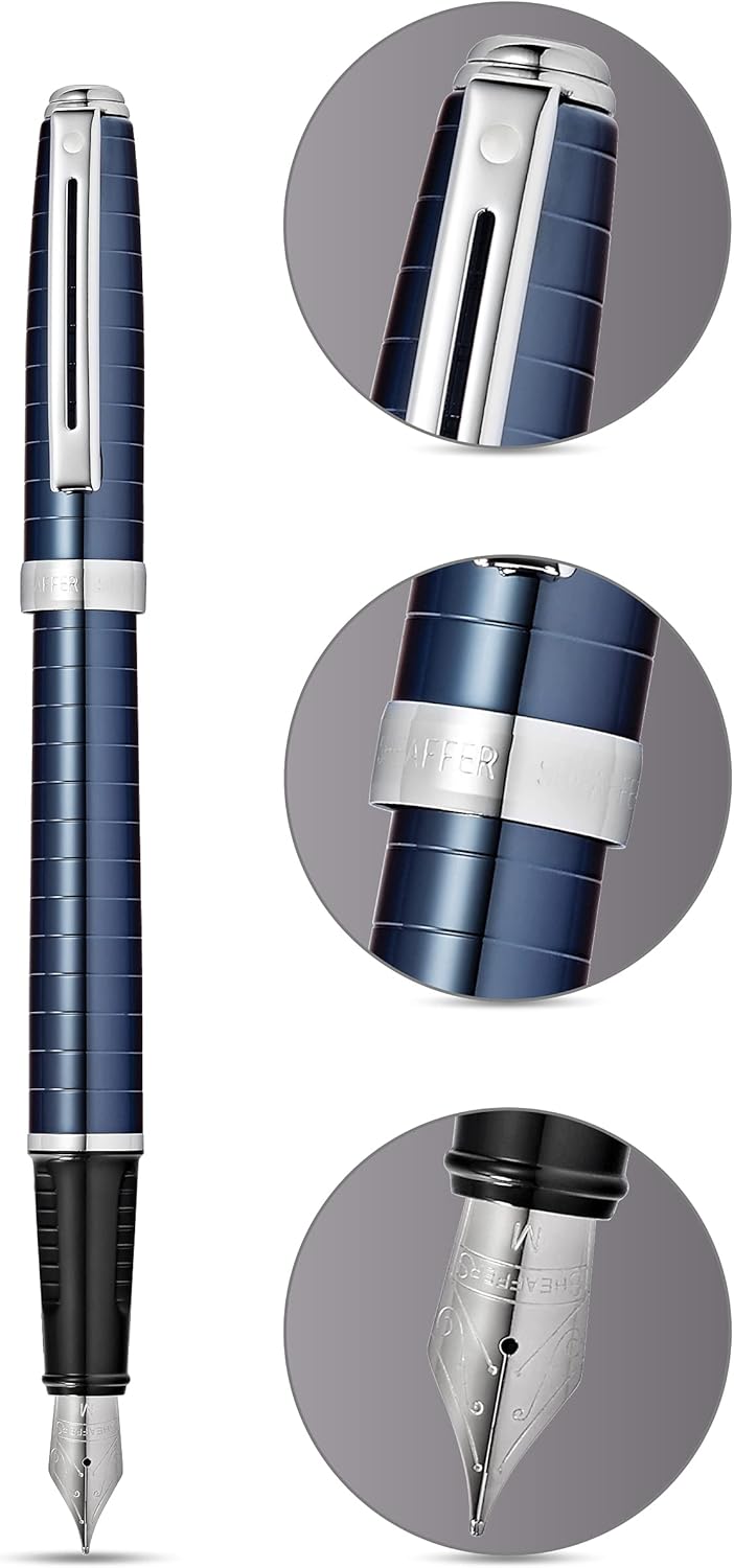 Sheaffer Prelude Füllhalter (Federstärke M=Mittel) Kobaltblau-Lack Blau Lack Mittel, Blau Lack Mitte