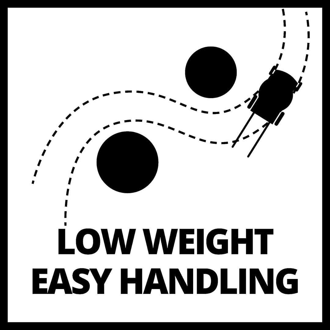 Einhell Hand-Rasenmäher GE-HM 38 S (38 cm Schnittbreite, 4-stufige Schnitthöhenverstellung, ohne Ant
