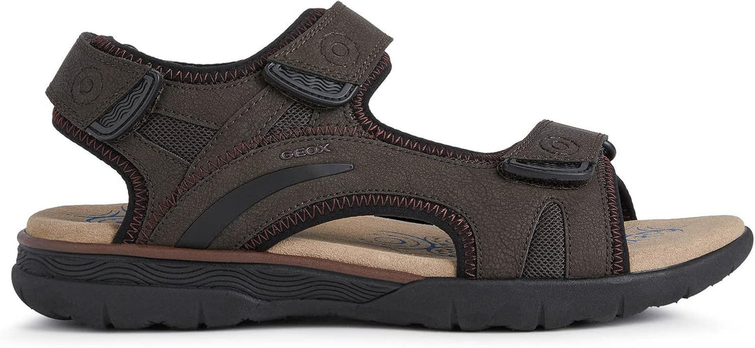Geox Herren U Spherica Ec5 A Sandalen 45 EU Kaffee, 45 EU Kaffee