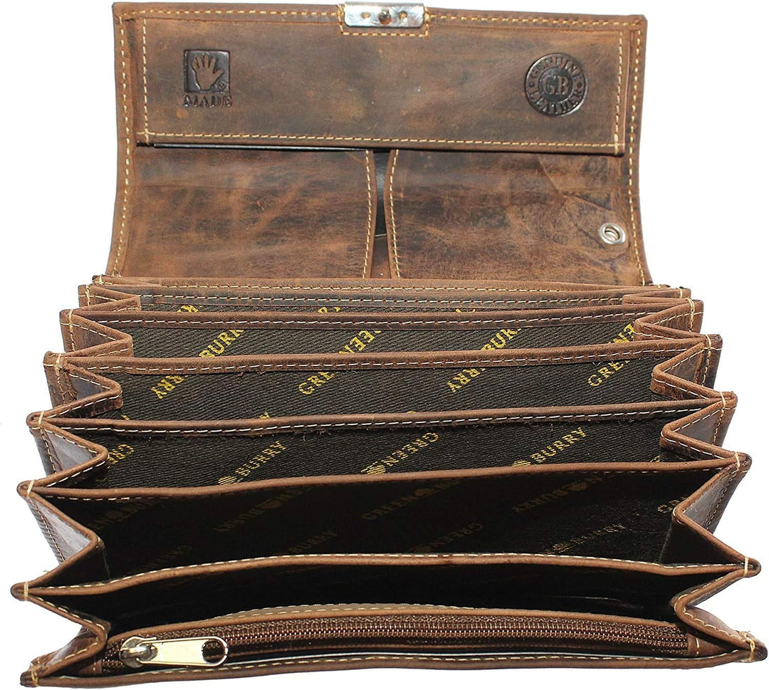 Greenburry Vintage Geldbörse Leder 17 cm