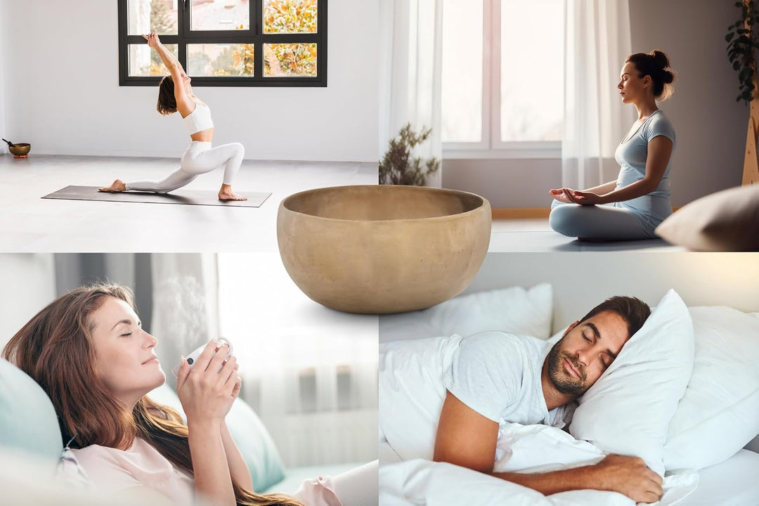 XDrum Therapeutische Klangschale Ton D - auf Ton D gestimmt - für Sakral-Chakra (Svadhisthana) - Dur