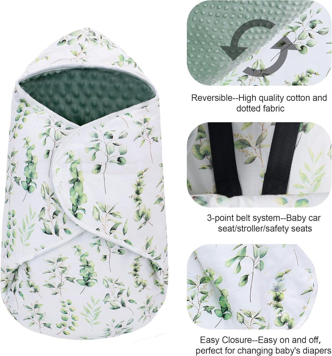 Einschlagdecke Babyschale für Winter Buggy Schlafsack Universal Fusssack Babydecke Baumwolle Baby Pu