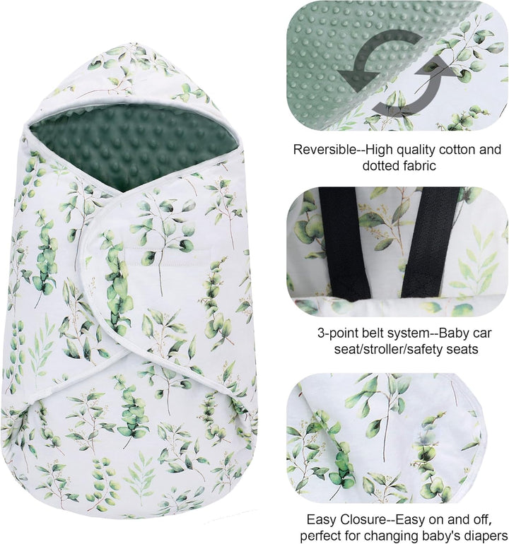 Einschlagdecke Babyschale für Winter Buggy Schlafsack Universal Fusssack Babydecke Baumwolle Baby Pu