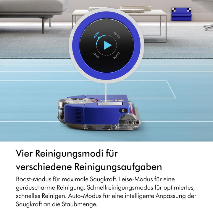Dyson 360 Vis NAV Saugroboter (Blau/Nickel), Dyson 360