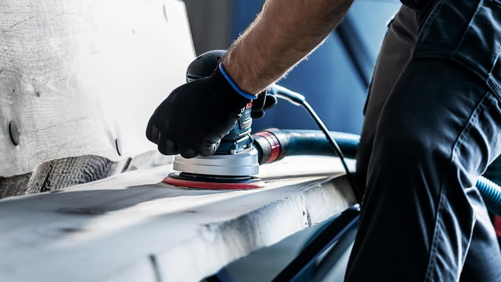 Bosch Accessories 50x Expert M480 Schleifnetz (für Hartholz, Farbe auf Holz, Ø 150 mm, Körnung 100,