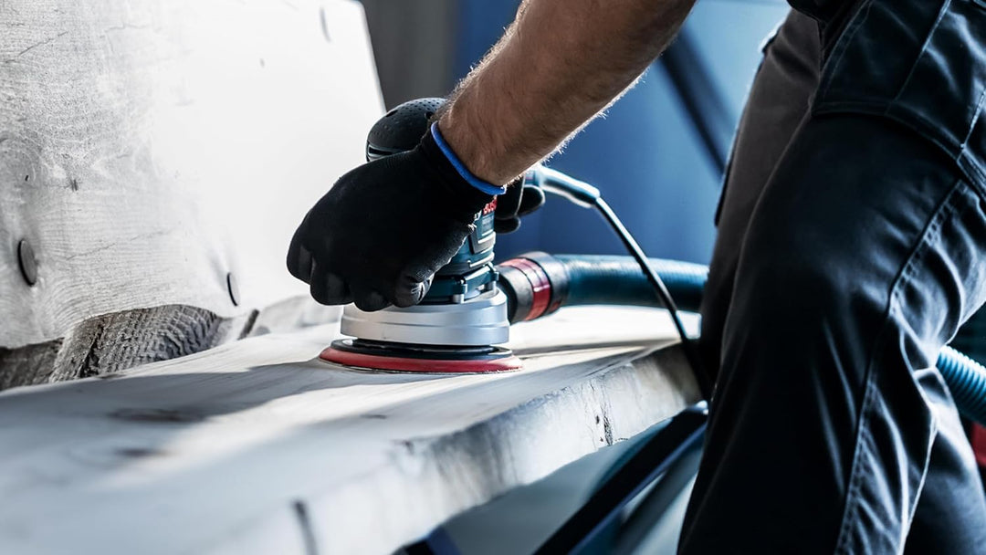 Bosch Professional 50x Expert M480 Schleifnetz (für Hartholz, Farbe auf Holz, Ø 150 mm, Körnung 80,