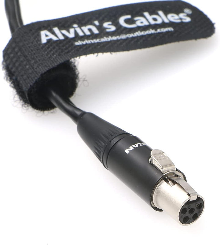 Ta5f auf 3,5mm Klinke TRS Audio-Kabel für Lectrosonics-DCHR-Empfänger an Kamera Alvin's Cables 20cm,