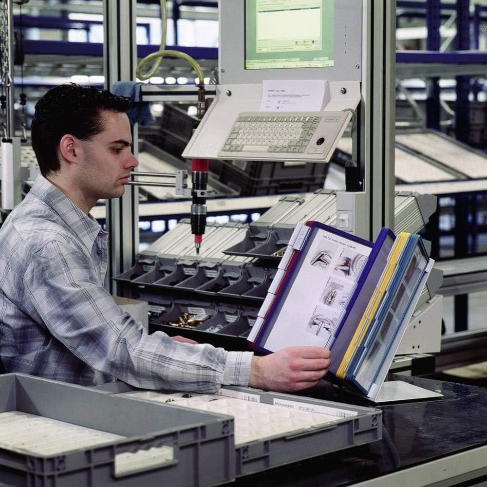 Durable Tisch-Sichttafelsystem (Vario Table 20, mit 20 Sichttafeln) mehrfarbig, 569900 Tisch 20 Tafe