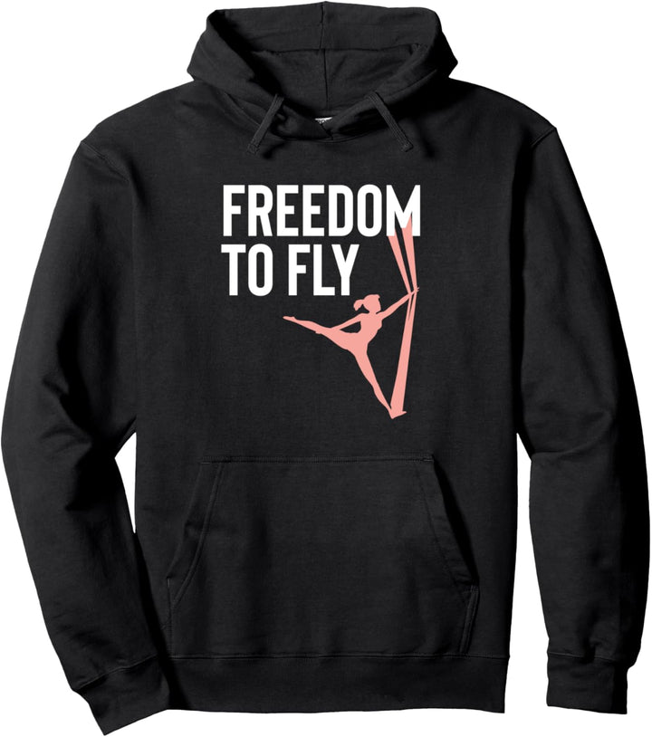 Freedom To Fly Aerial Yoga Slingyoga Flyoga Pullover Hoodie