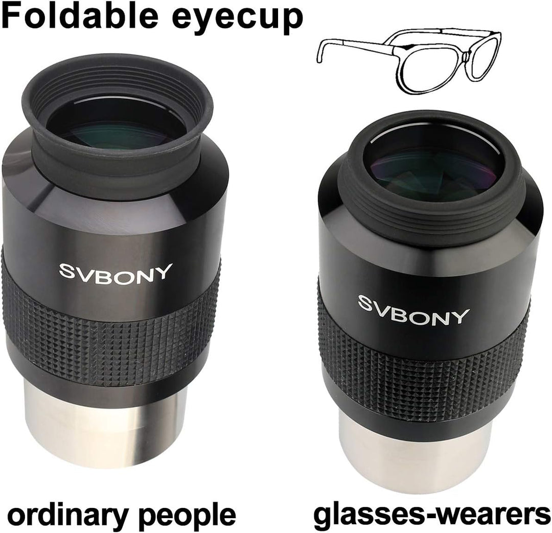 Svbony SV136 Teleskop Okular 2”, 34mm 72° Ultraweitwinkel Okular, FMC Achromatisches Linse, Angenehm