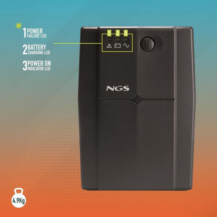 NGS FORTRESS1200V3 - Unterbrechungsfreie Stromversorgung USV, Off Line UPS 800 VA, konstante Ausgang