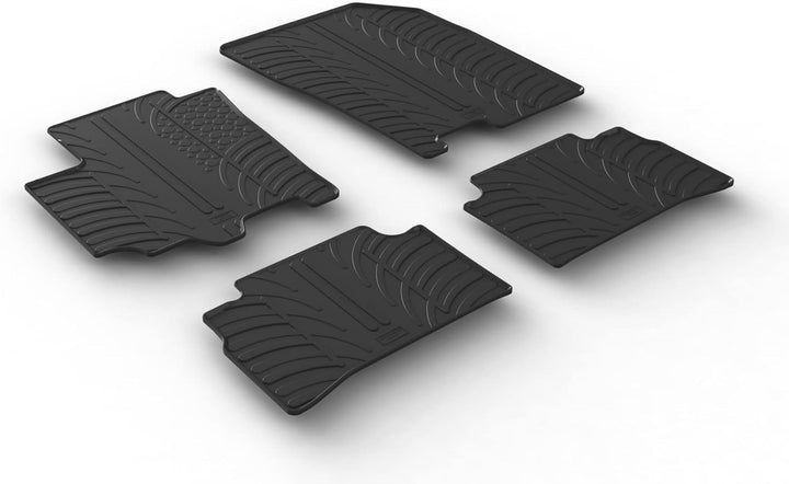 Gledring Satz Gummimatten kompatibel mit Suzuki SX4 S-Cross 2013-2016 & 2016- (T Profil 4-teilig)