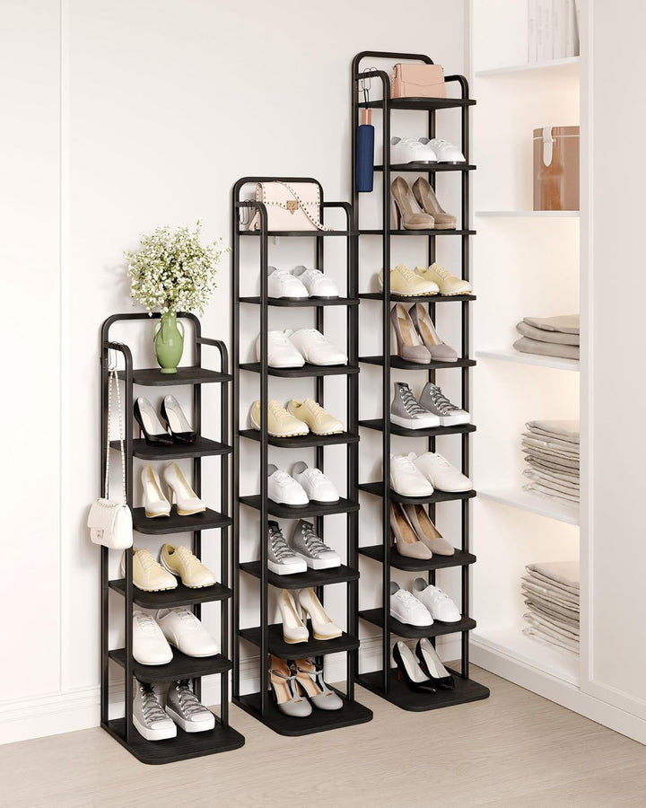 Hzuaneri Vertikales Schuhregal, 8-Stöckige Schuhregale, Schuhturm Für Kleine Räume, Freistehend, Ver