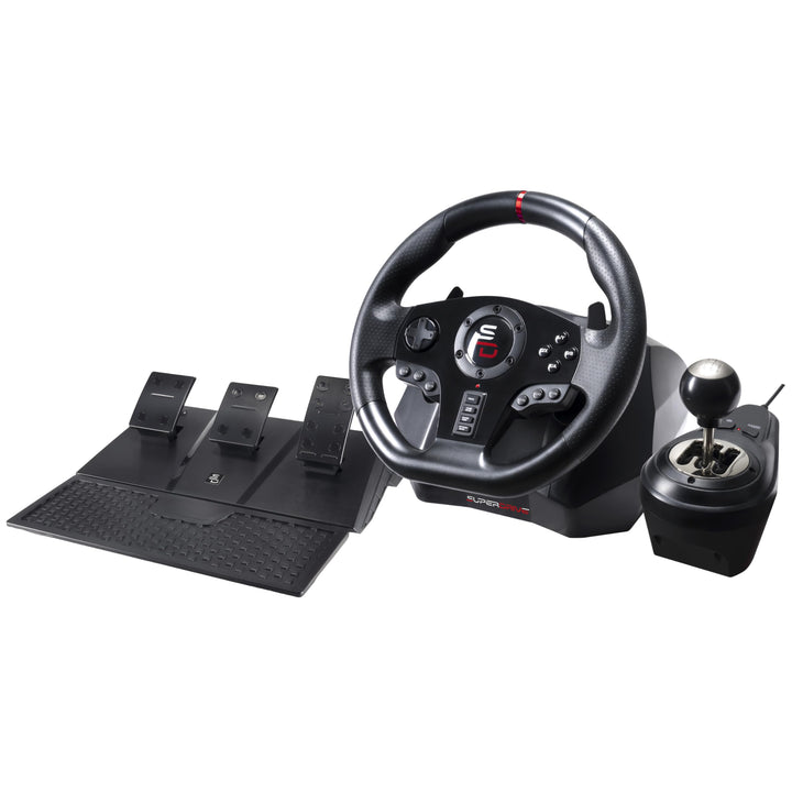 Subsonic- Gs850-X Rennlenkrad mit manuellem Schalthebel, 3 Pedalen, Schaltwippen für Xbox Series X/S