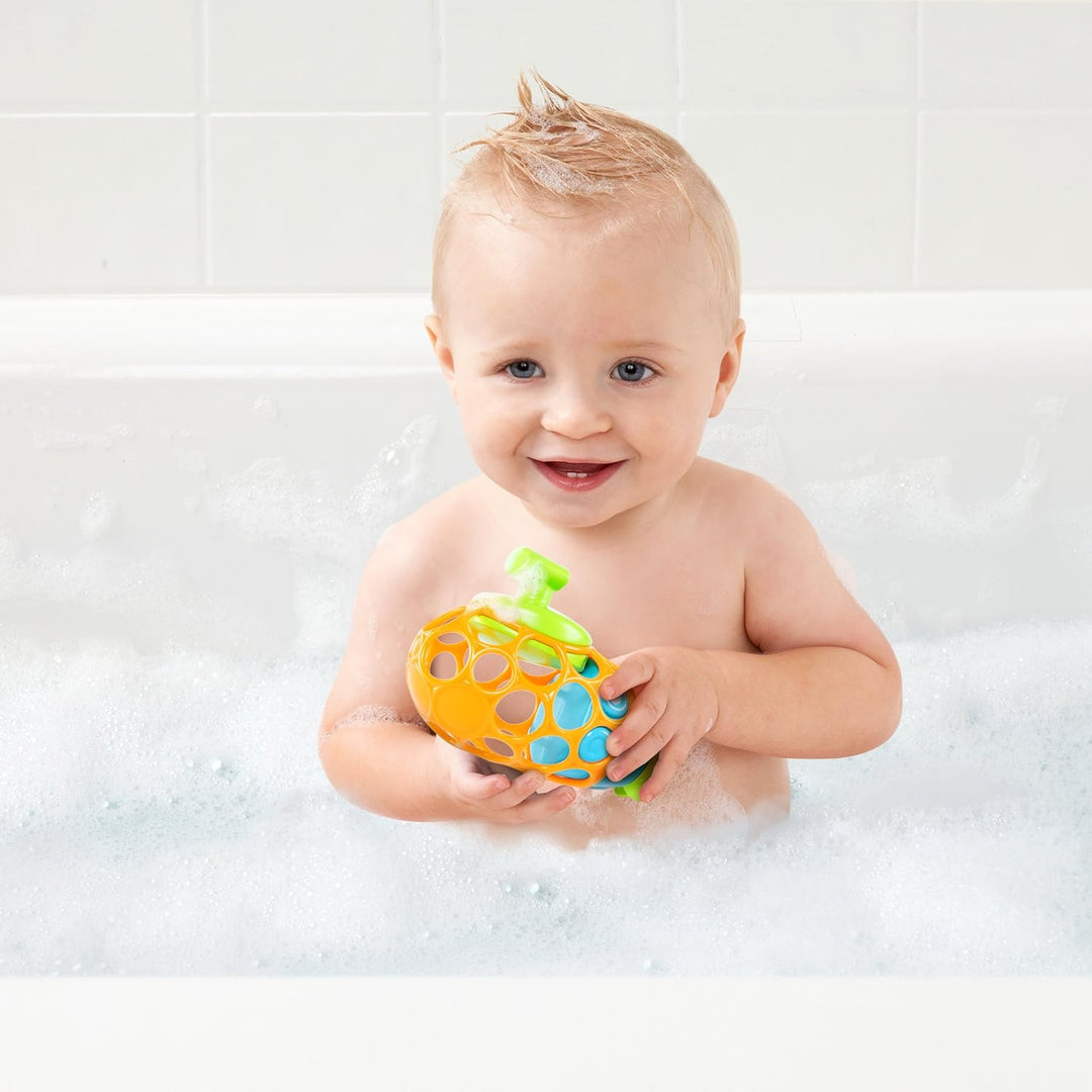Bright Starts, Oball U-Boot Badespielzeug aus leicht greifbarem, schwimmendem Material mit aufziehba