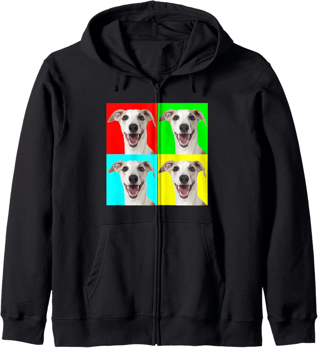 Pop Art Dog Whippet Kapuzenjacke