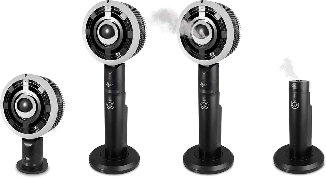 SUNTEC Ventilator mit Wasserkühlung inkl. Fernbedienung Monsun Vario | Wasser Sprühnebel | Luftbefeu