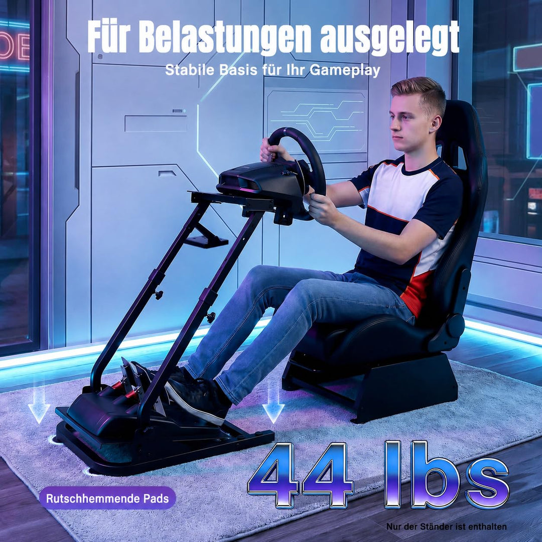 Racing Wheel Stand Lenkradständer, Lenkrad Gaming Wheel, Faltbar Spielsitz Rennsitz Racing Sitz, Höh