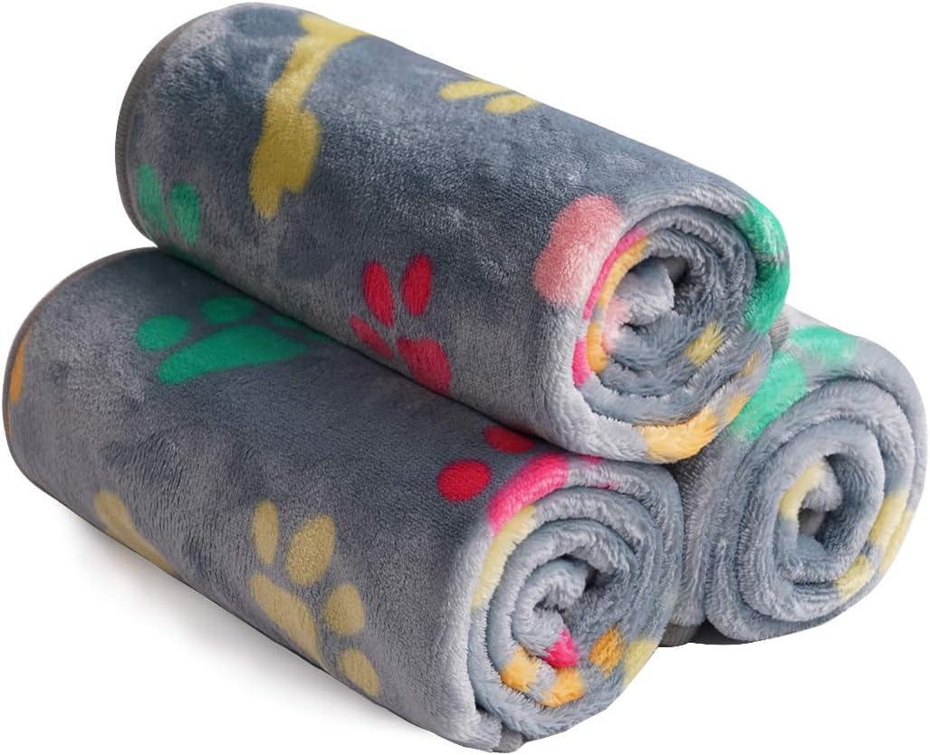 luciphia Hundedecke Katzendecke Waschbar, 1 Pack 3 Decken für Kleine Mittlere Hunde Katzen, Kuscheld