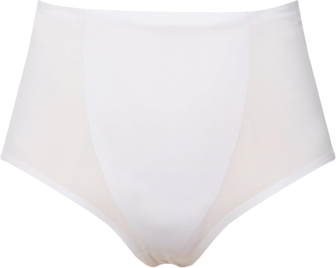 Ulla Popken Damen Miederhose, Bodyforming-Einsatz, High Waist, Shapewear Unterwäsche 46-48 Schneewei