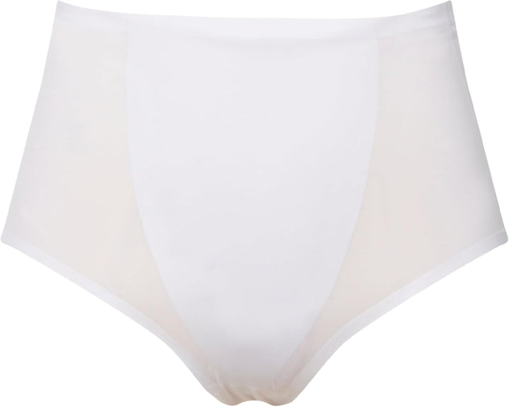 Ulla Popken Damen Miederhose, Bodyforming-Einsatz, High Waist, Shapewear Unterwäsche 46-48 Schneewei