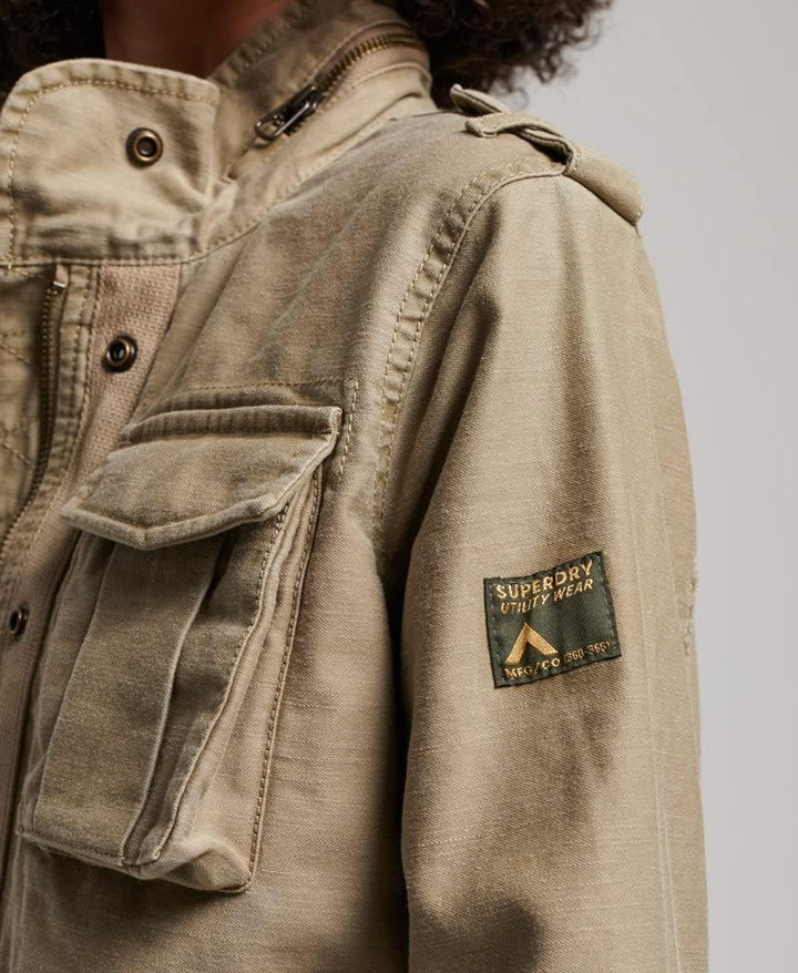Superdry Damen Militärjacke Jacke, braun