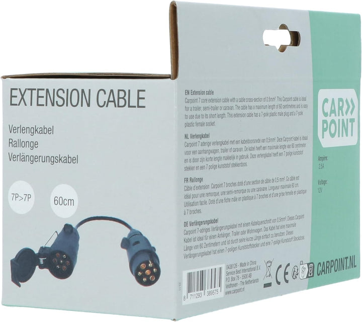 CARPOINT 0438126 Anhänger-Kabel Anhängerkabel 60cm
