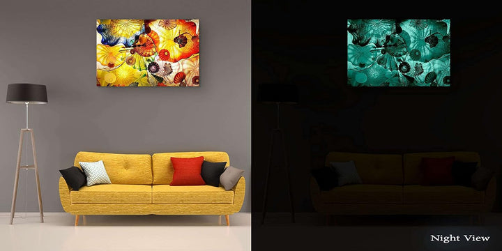 Startonight Bilder Hypnotische Empfindung, Leinwandbilder Moderne Kunst, Abstrakte Wanddeko Kunstdru